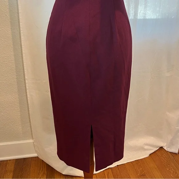 Dress the Population One-Shoulder Wine Sheath Dress XS NWT - Picture 8 of 12